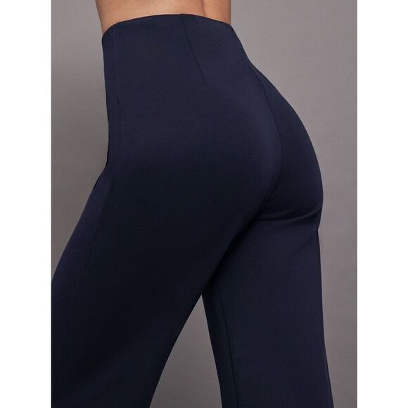 NWT Carbon38 Navy High Waisted Scuba Pant - Picture 5 of 10